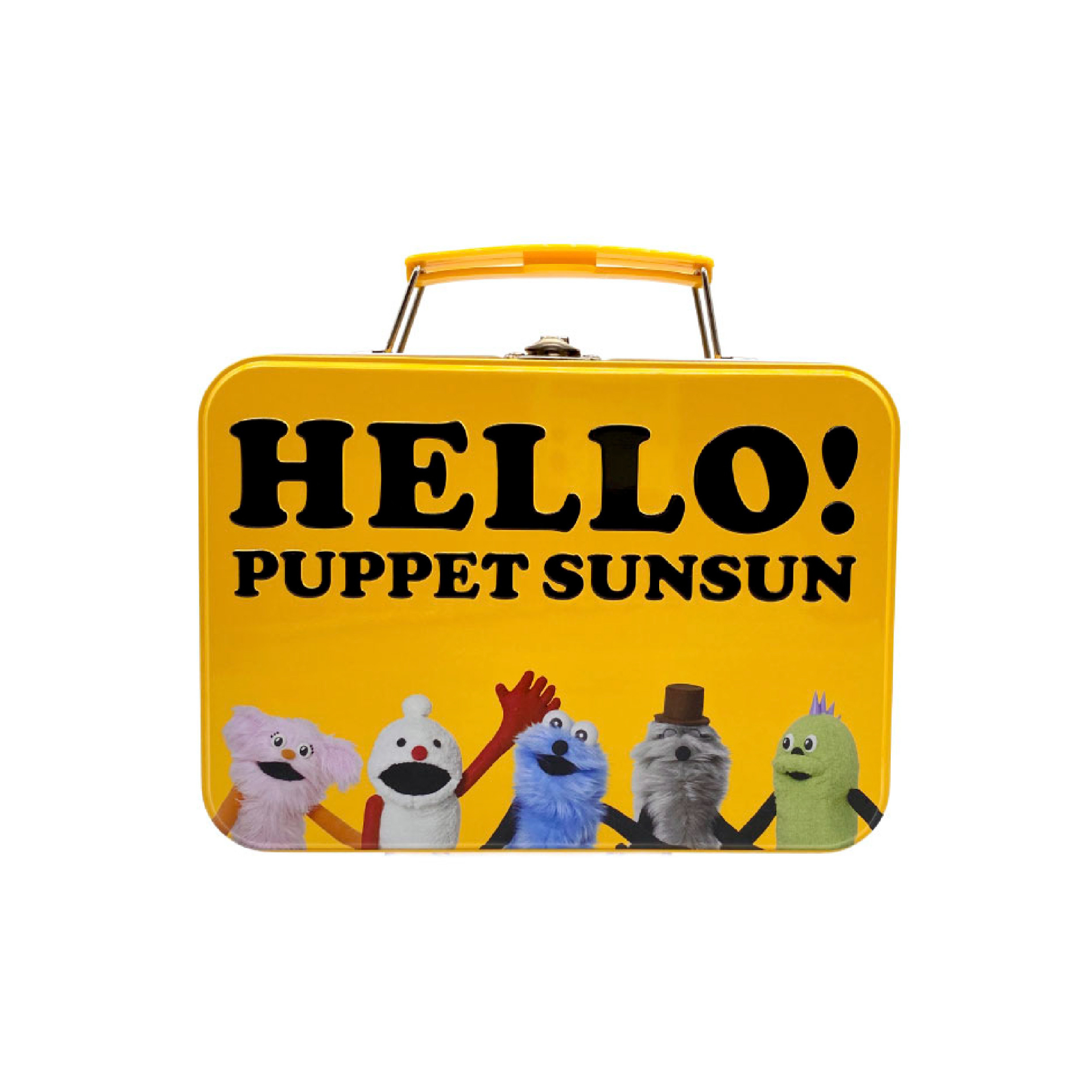 HELLO! PUPPET SUNSUN ビスケット缶（1650円）