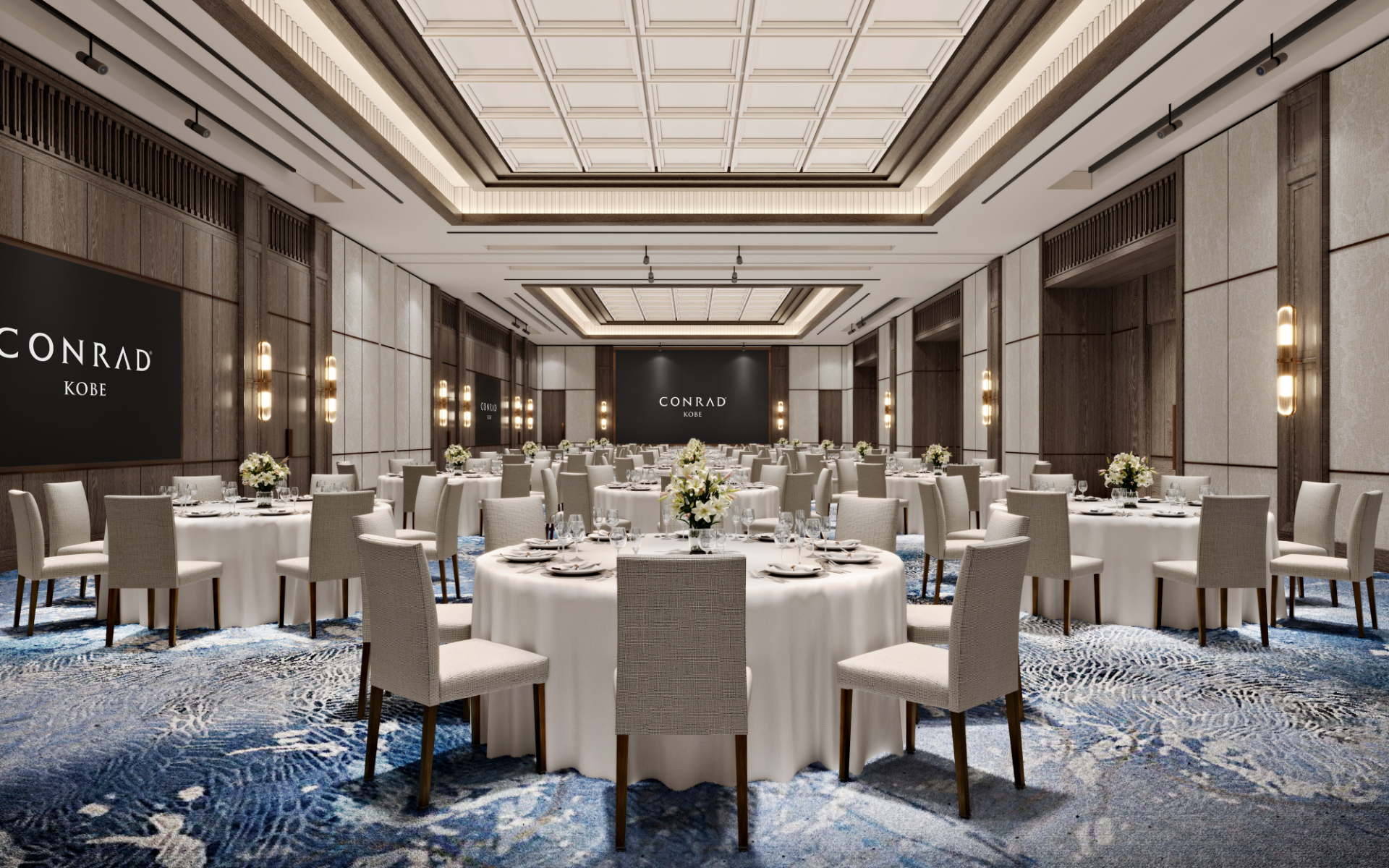 国際会議などに対応する約500m<span class="em sup">2</span>のボールルーム