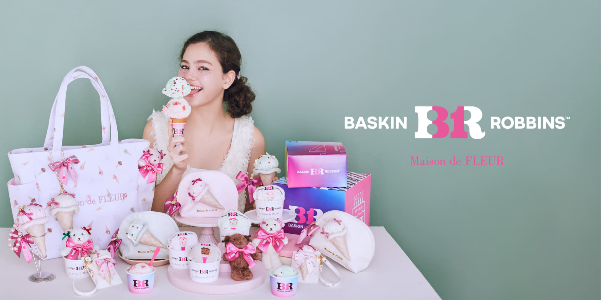 Maison de FLEUR×サーティワン アイスクリームのバッグなど発売