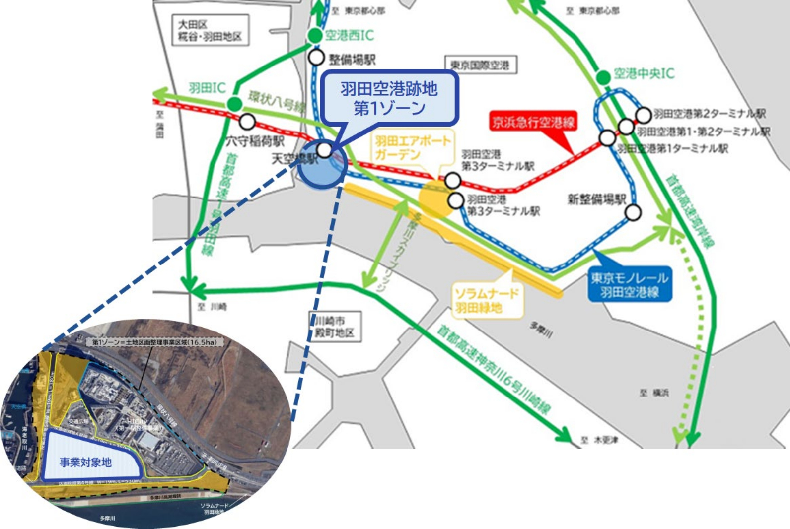 事業対象地の位置図