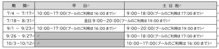 営業時間