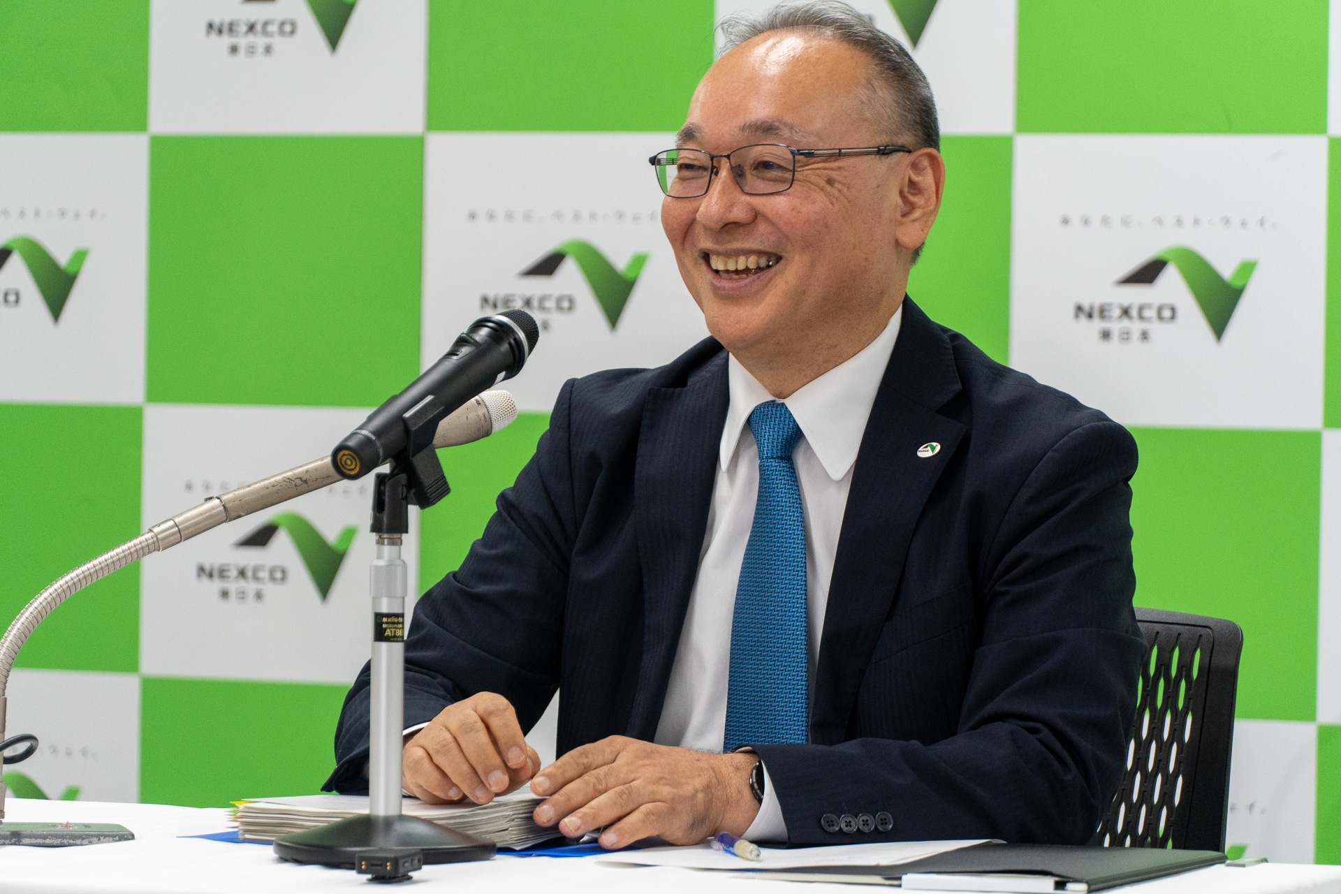 NEXCO東日本新社長の吉岡幹夫氏が会見を行なった