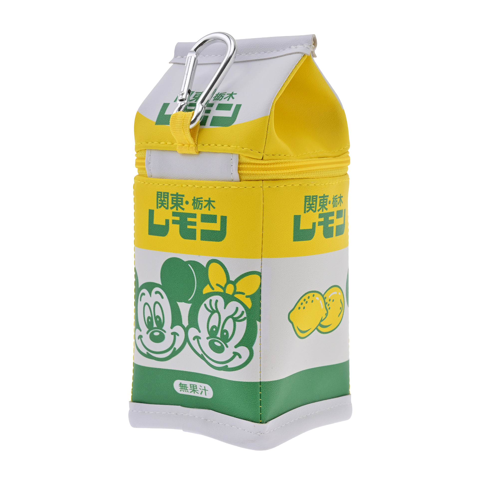 牛乳パックデザインのポーチ付き