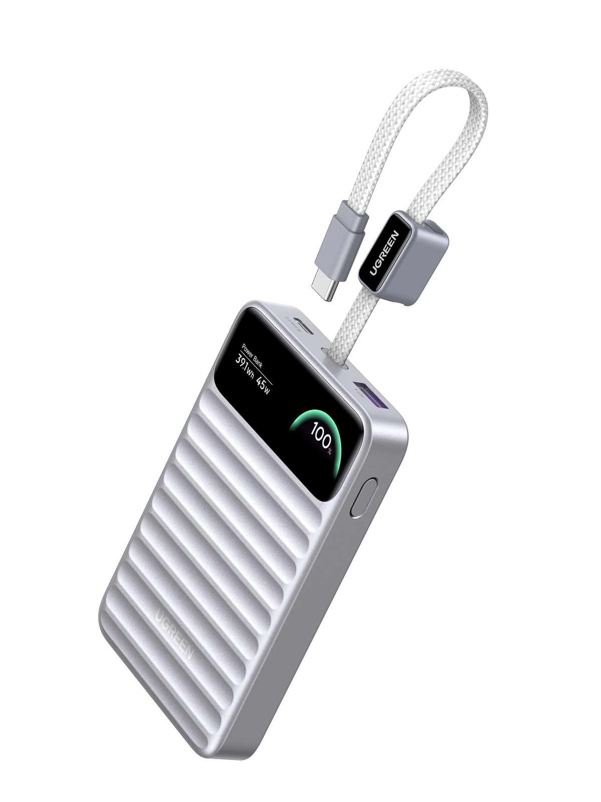 本体直付けのUSB Type-Cケーブルはストラップを兼ねている