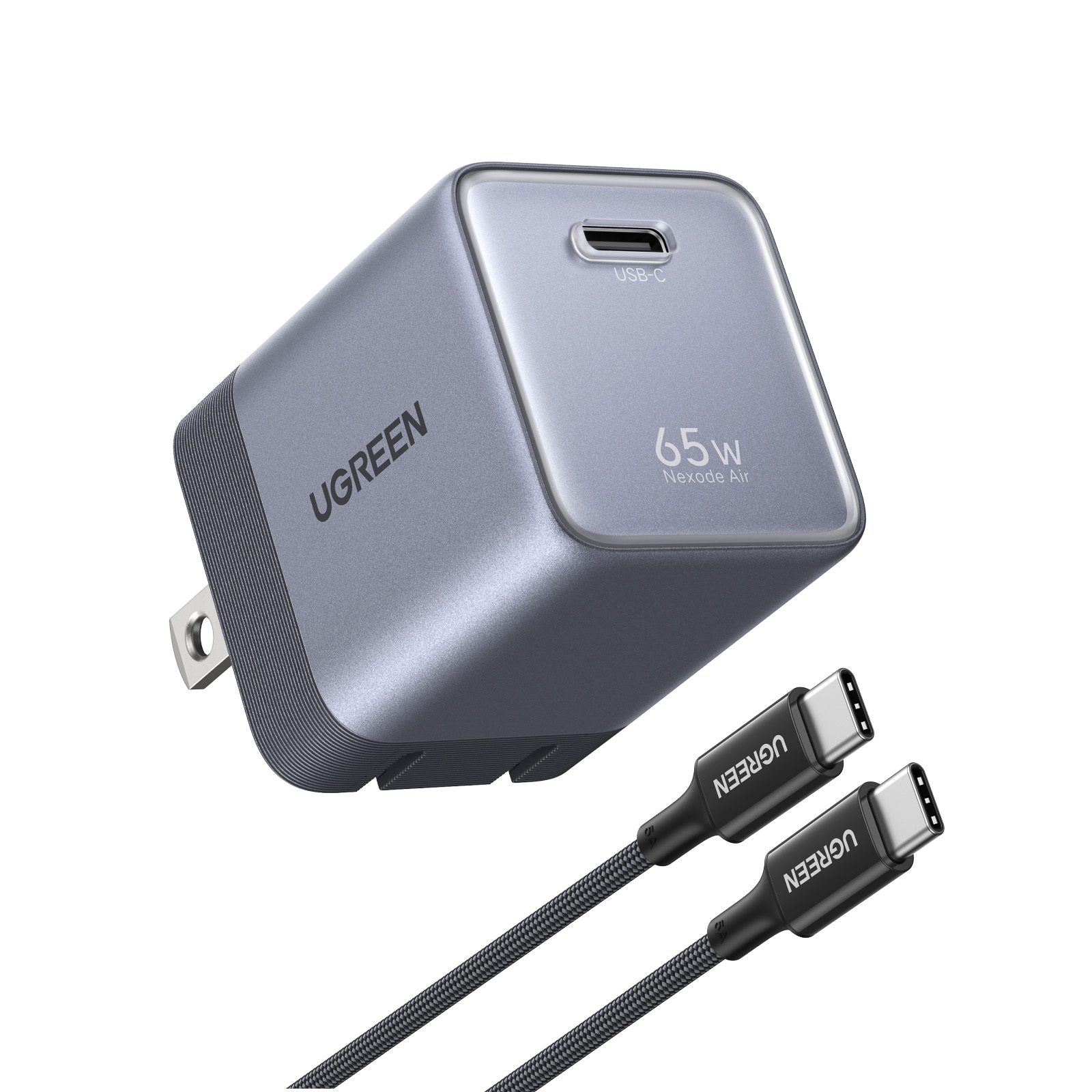 GaN（窒化ガリウム）採用で93％以上の変換効率を誇る「UGREEN Nexode Air 65W急速充電器」