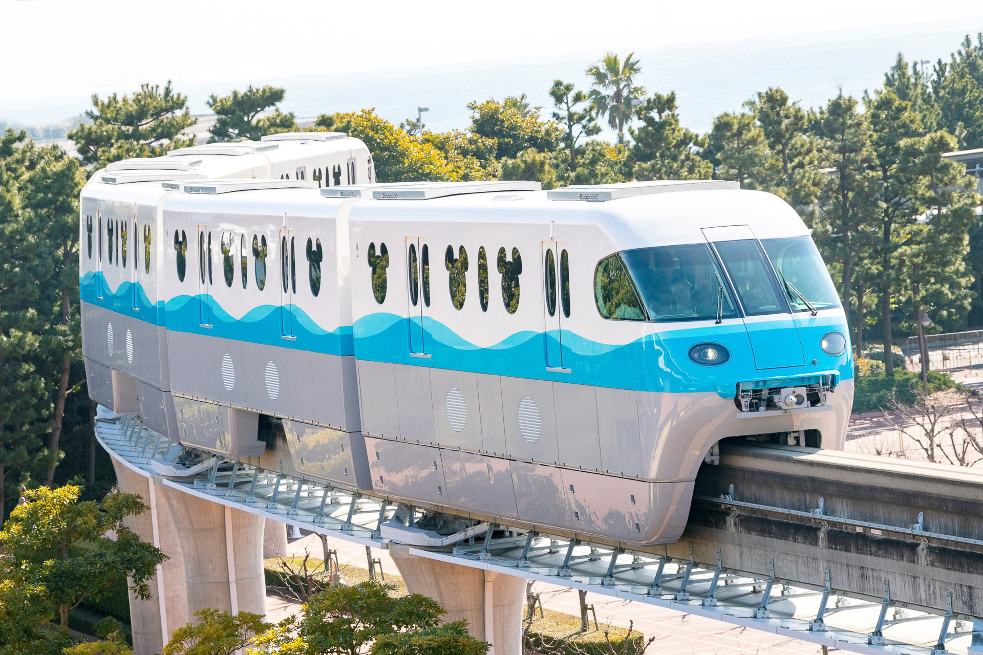 貸切乗車券の購入で、リゾートライナーの1両を1組で貸切り、2周乗車が楽しめる