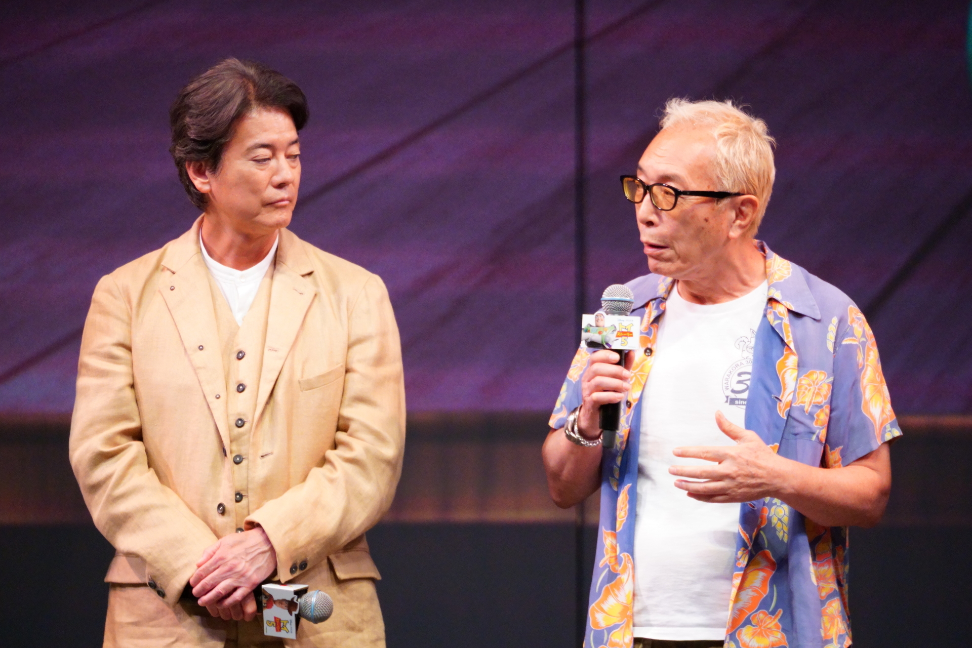 ウッディ役 唐沢寿明さんとバズ・ライトイヤー役 所ジョージさん
