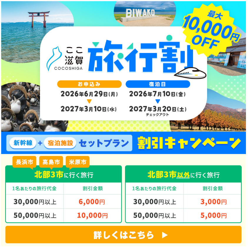 「ここ滋賀旅行割」