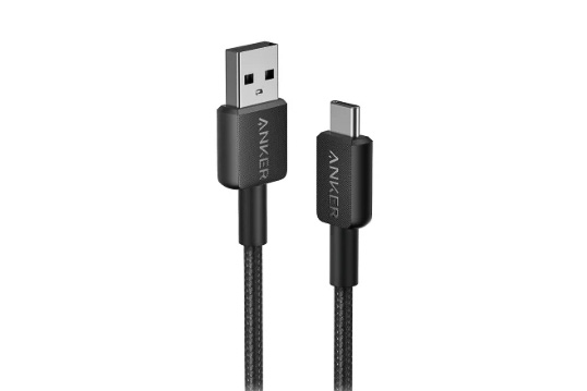 Anker 322 USB-C & USB-A ケーブル 0.9m（USB2.0対応）