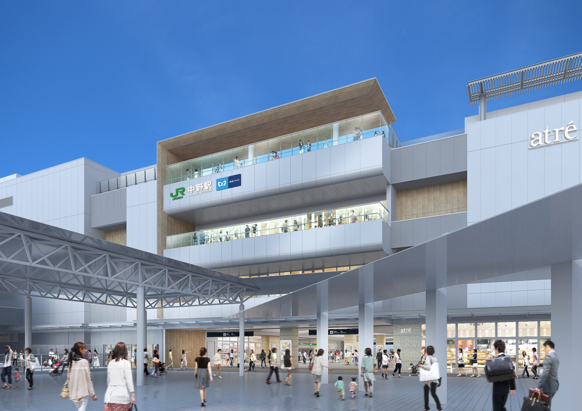 JR中野駅の新駅ビル「アトレ中野」が12月9日に開業