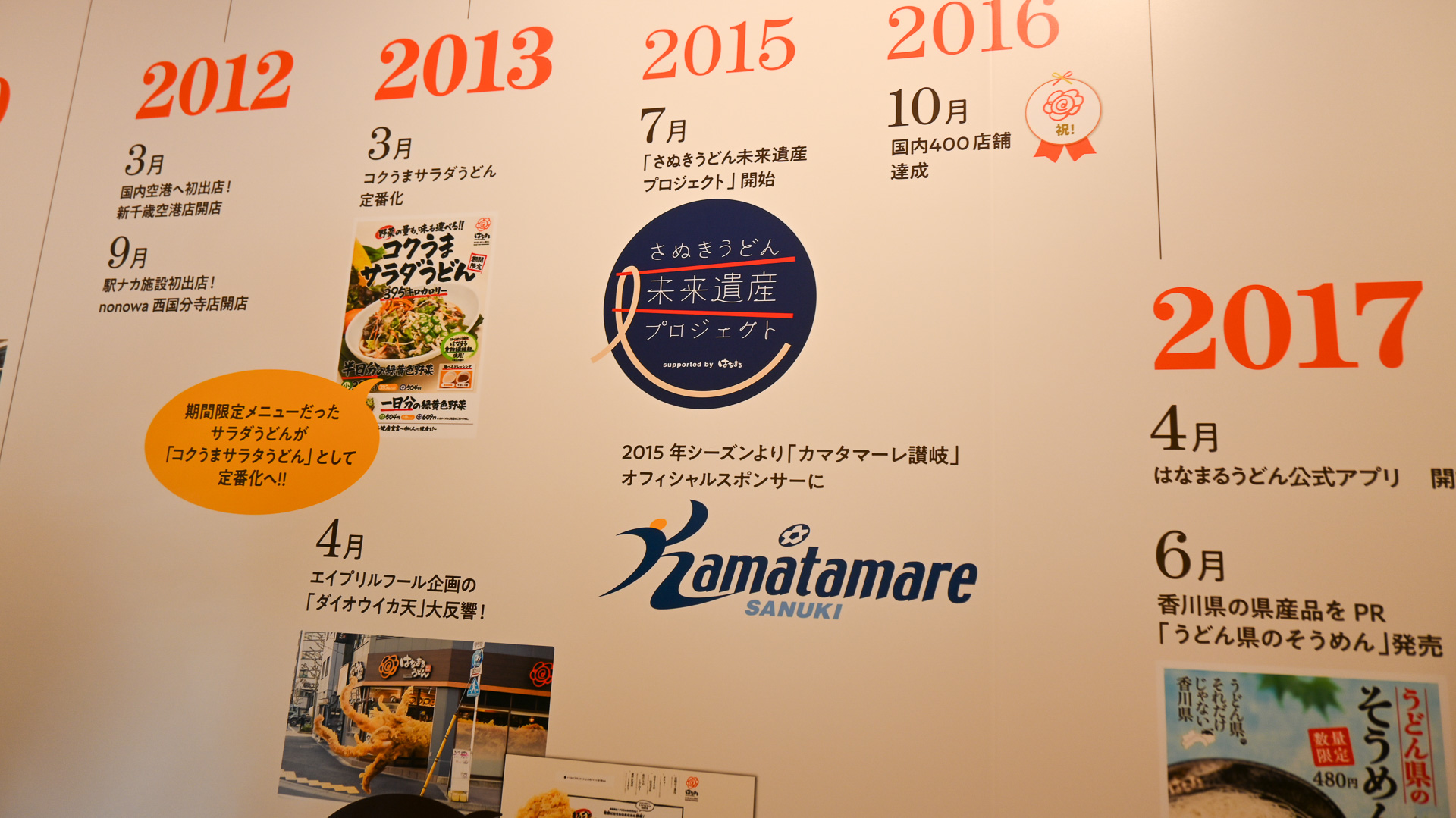 地元のJリーグチーム「カマタマーレ讃岐」のスポンサーも、長らく務めている