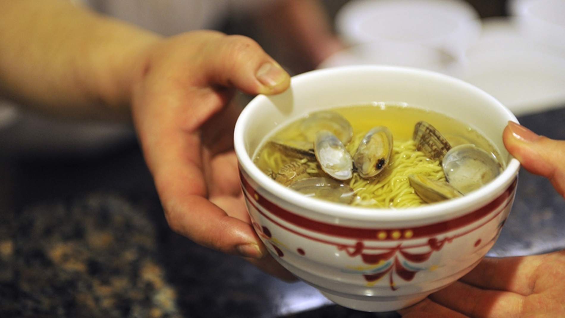 ご当地名物のあさりラーメン