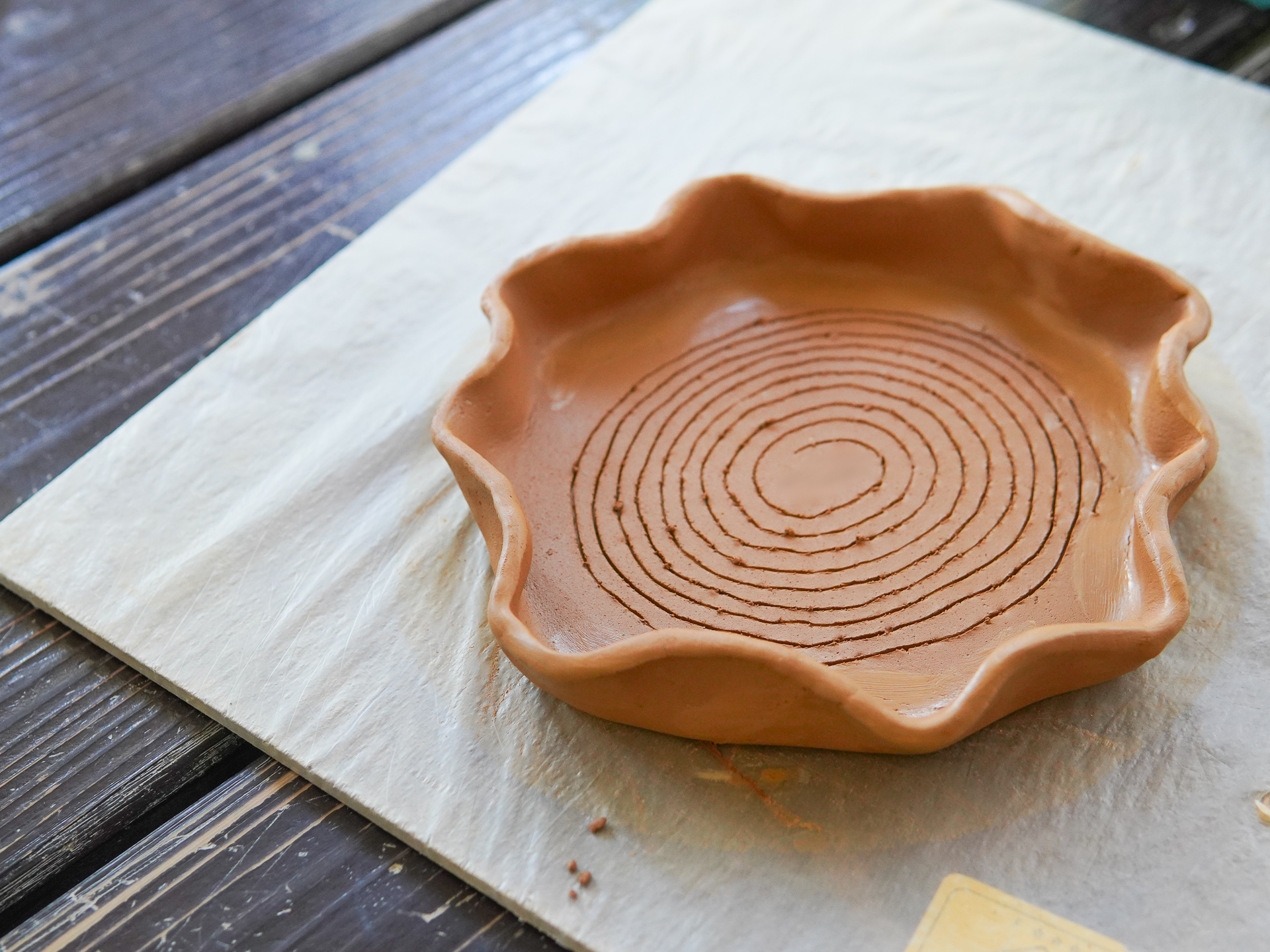 手びねりの方は、お皿になる