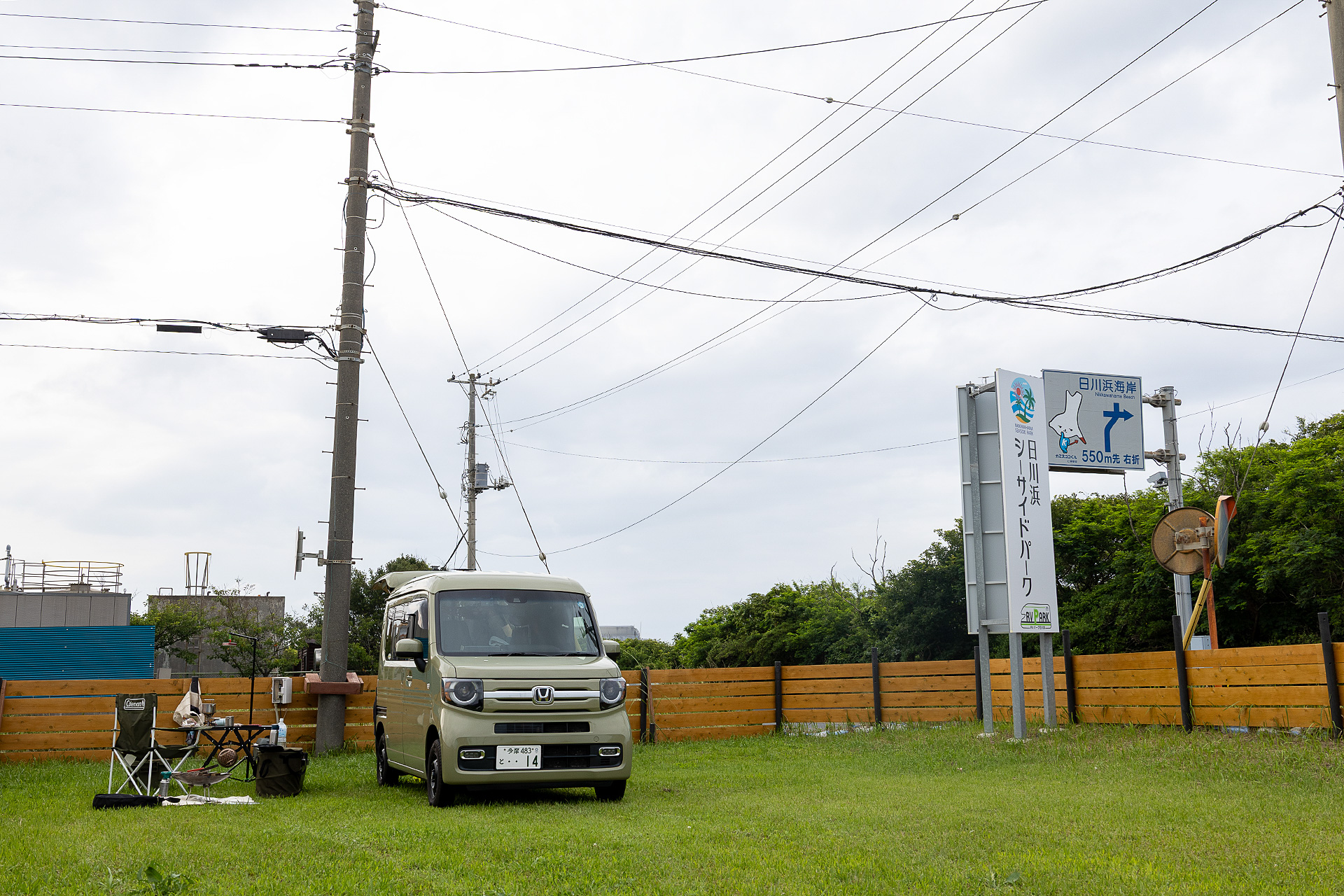 今回は茨城県神栖市にある2件のRVパークを紹介する。写真は海岸線から100mという立地の「RVパーク日川浜」