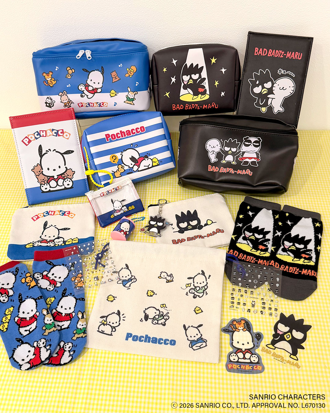 「ポチャッコ」「バッドばつ丸」商品