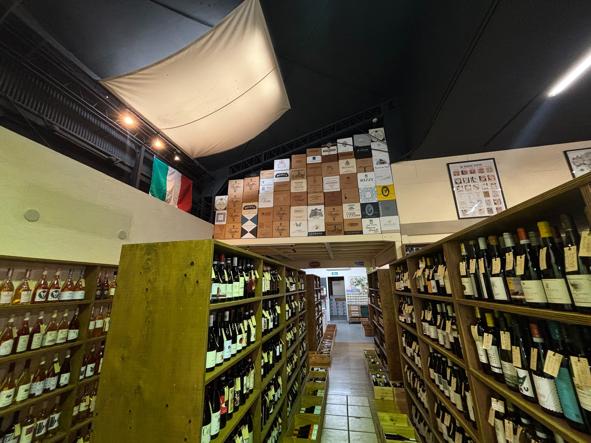 ズラリと並ぶイタリアワインたち