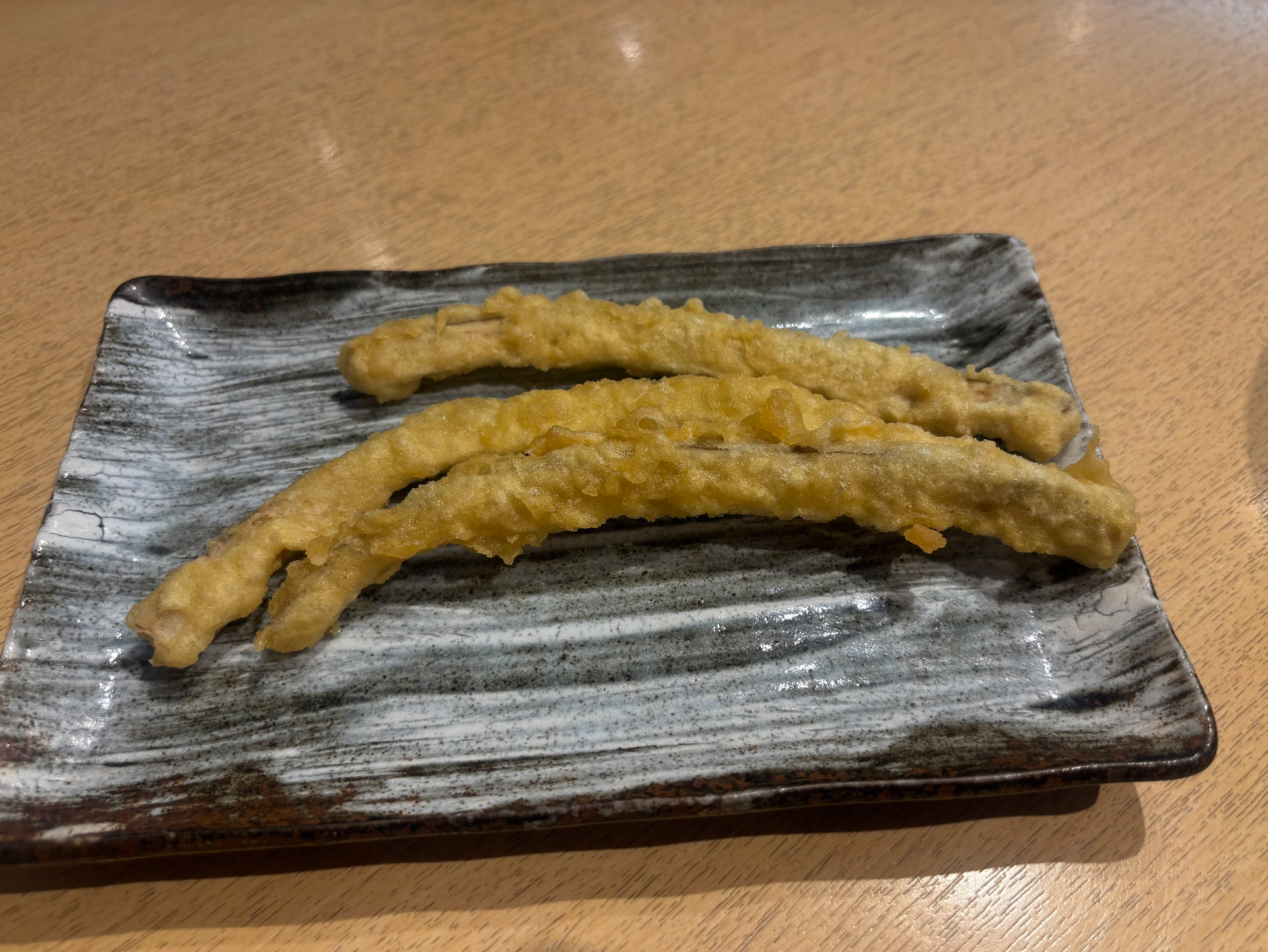 Aセットのごぼ天3本