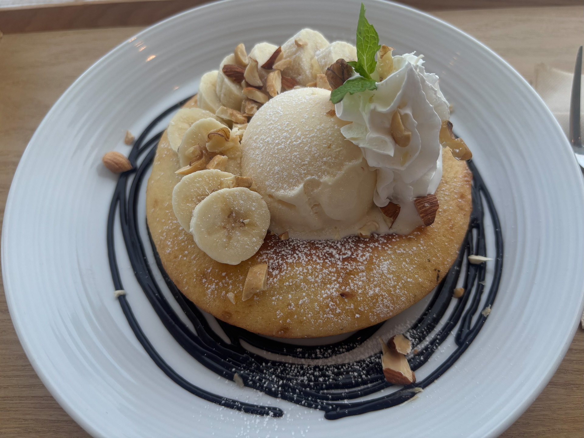 チョコバナナパンケーキ