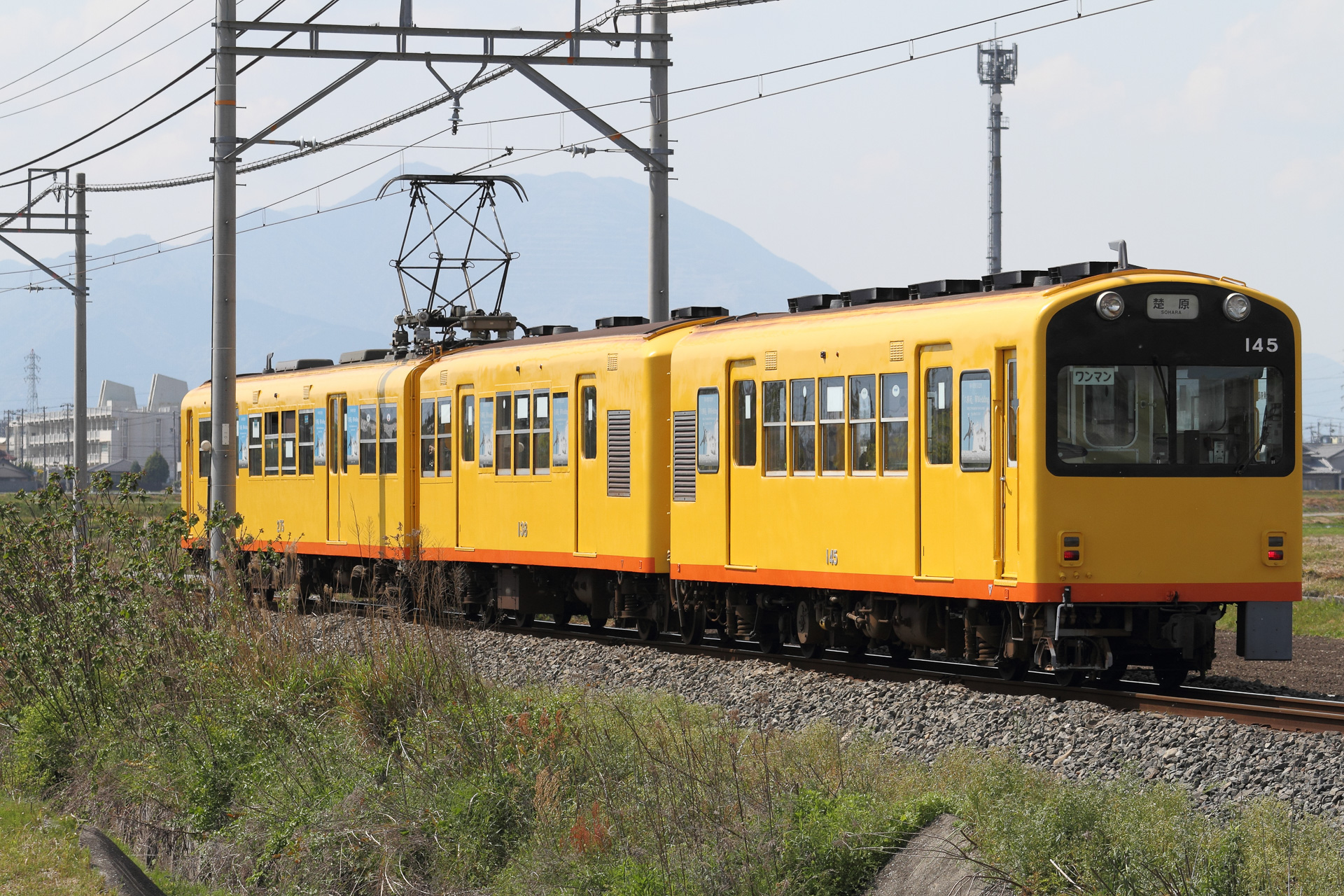 三岐鉄道北勢線は、762mm軌間という点でも希少な存在。一部の車両は側面にルーバーが付いているが、これは床置式冷房装置を設置したため。しかし諸事情から、全車の冷房改造にはいたっていない