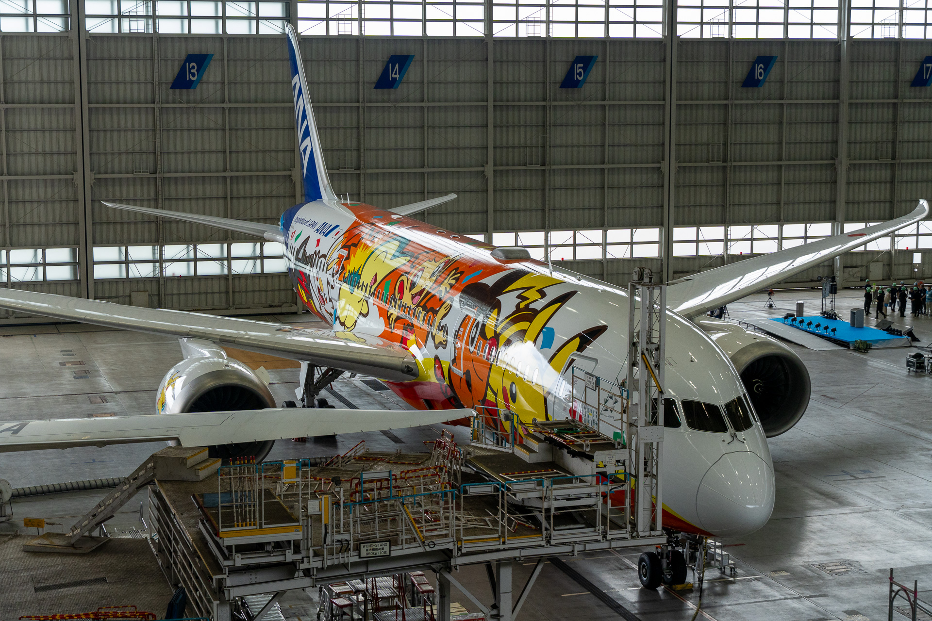 Full view of the "Pokémon Jet Red."