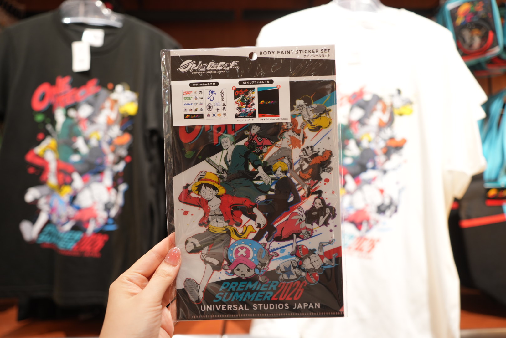 Body Sticker & Clear File Set (2,200 yen)