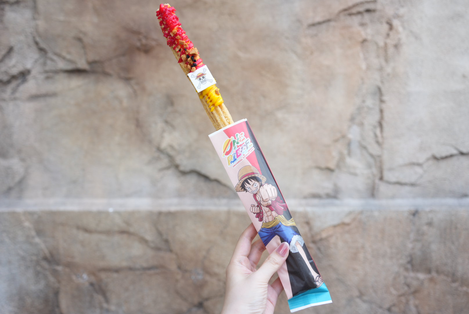 Luffy's Churritos ~Tropical Fruit Flavor~ (850 yen).