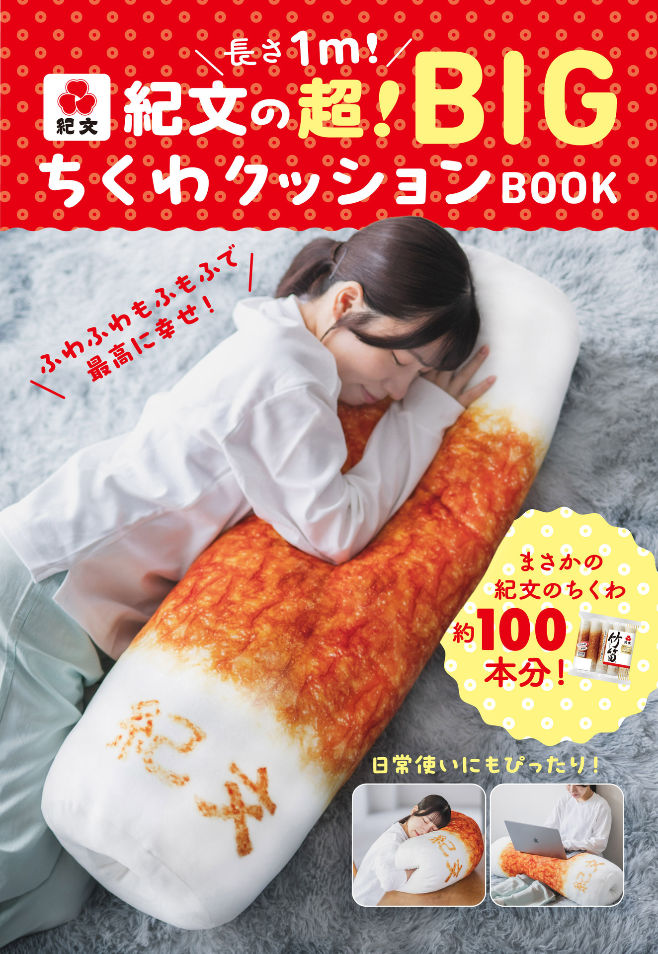 ワニブックスから「長さ1m！紀文の超！BIGちくわクッションBOOK」登場