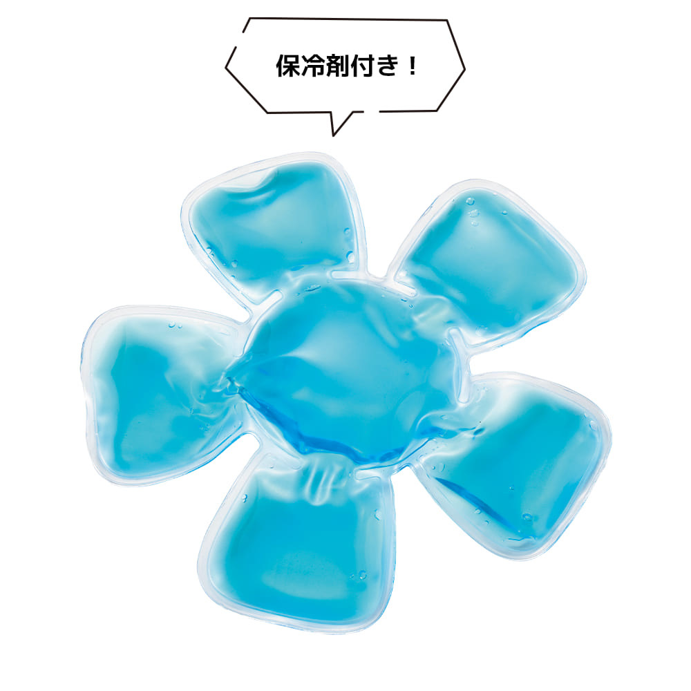 この多機能で1500円！　すっぴんも隠せるワークマンのひんやり小顔効果ハット。“花型状の保冷剤”が頭頂部にフィットして気持ちいい