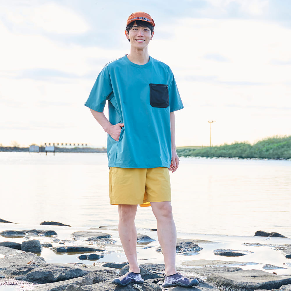 水陸両用Tシャツと合わせてコーデするのがお勧め