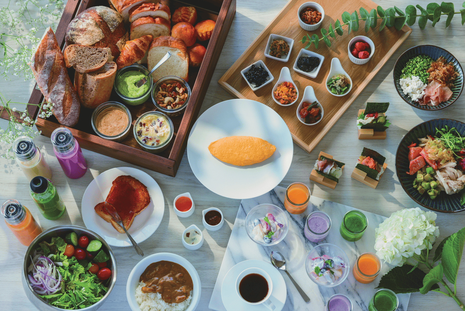 朝食ビュッフェ