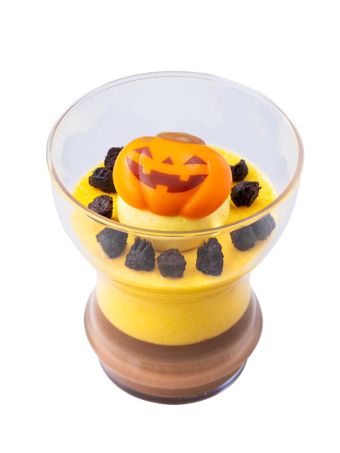 パンプキンムース＆チョコプリン（550円）