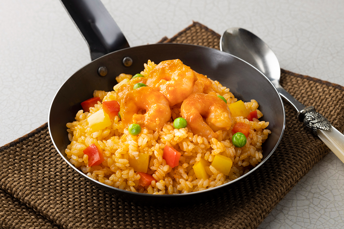 海老ピラフ アメリカンソース