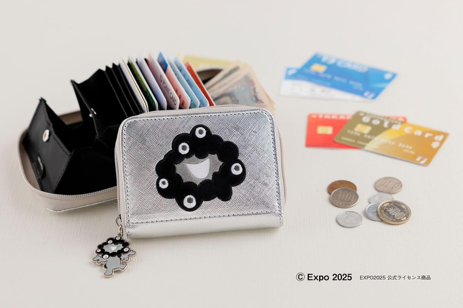 「ミャクミャク ミニ財布BOOK SILVER ver.」