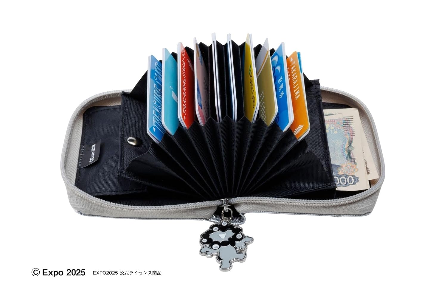 「ミャクミャク ミニ財布BOOK SILVER ver.」