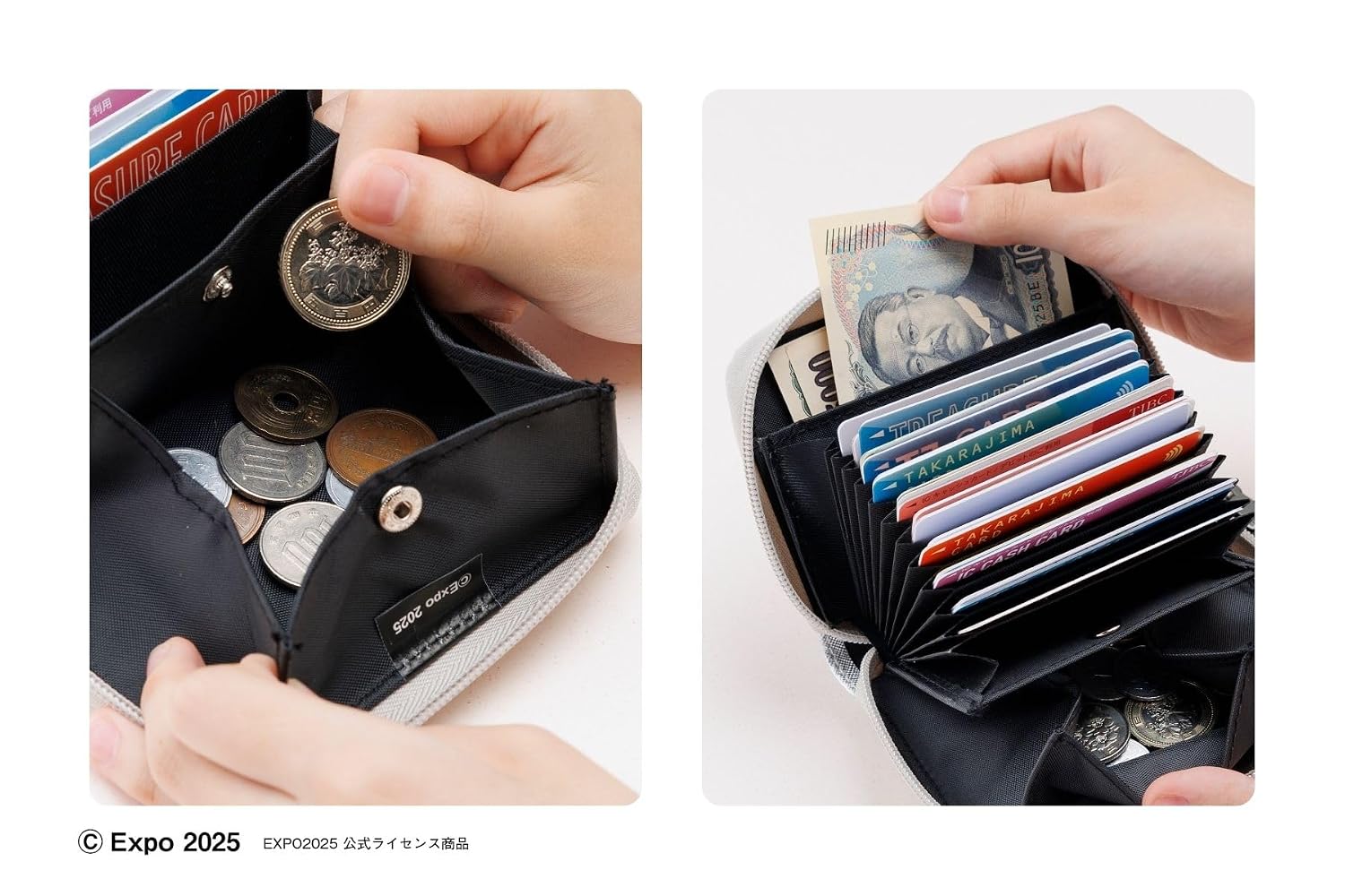 「ミャクミャク ミニ財布BOOK SILVER ver.」