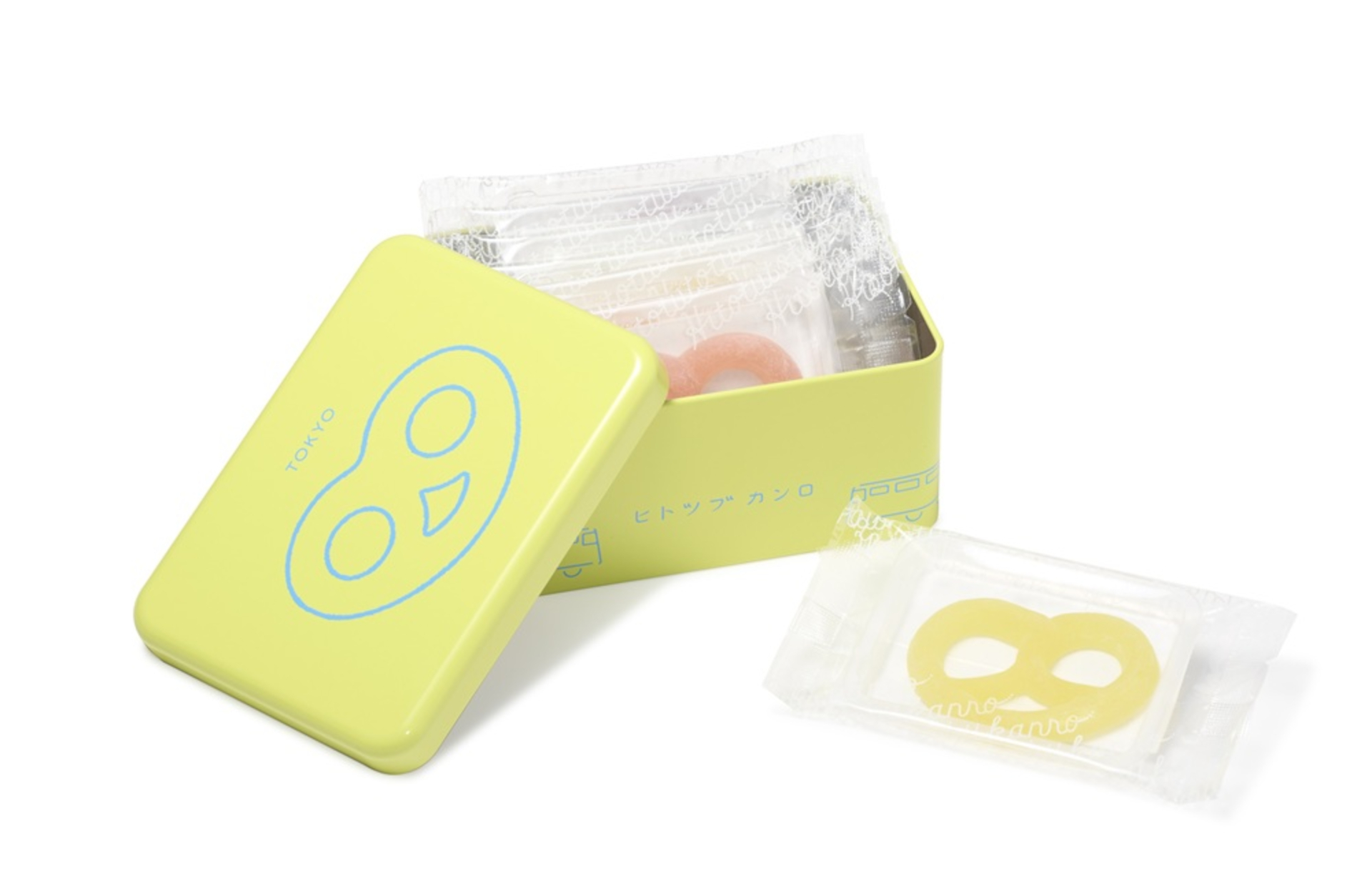 東京駅限定「グミッツェル缶」（6個入り1600円）