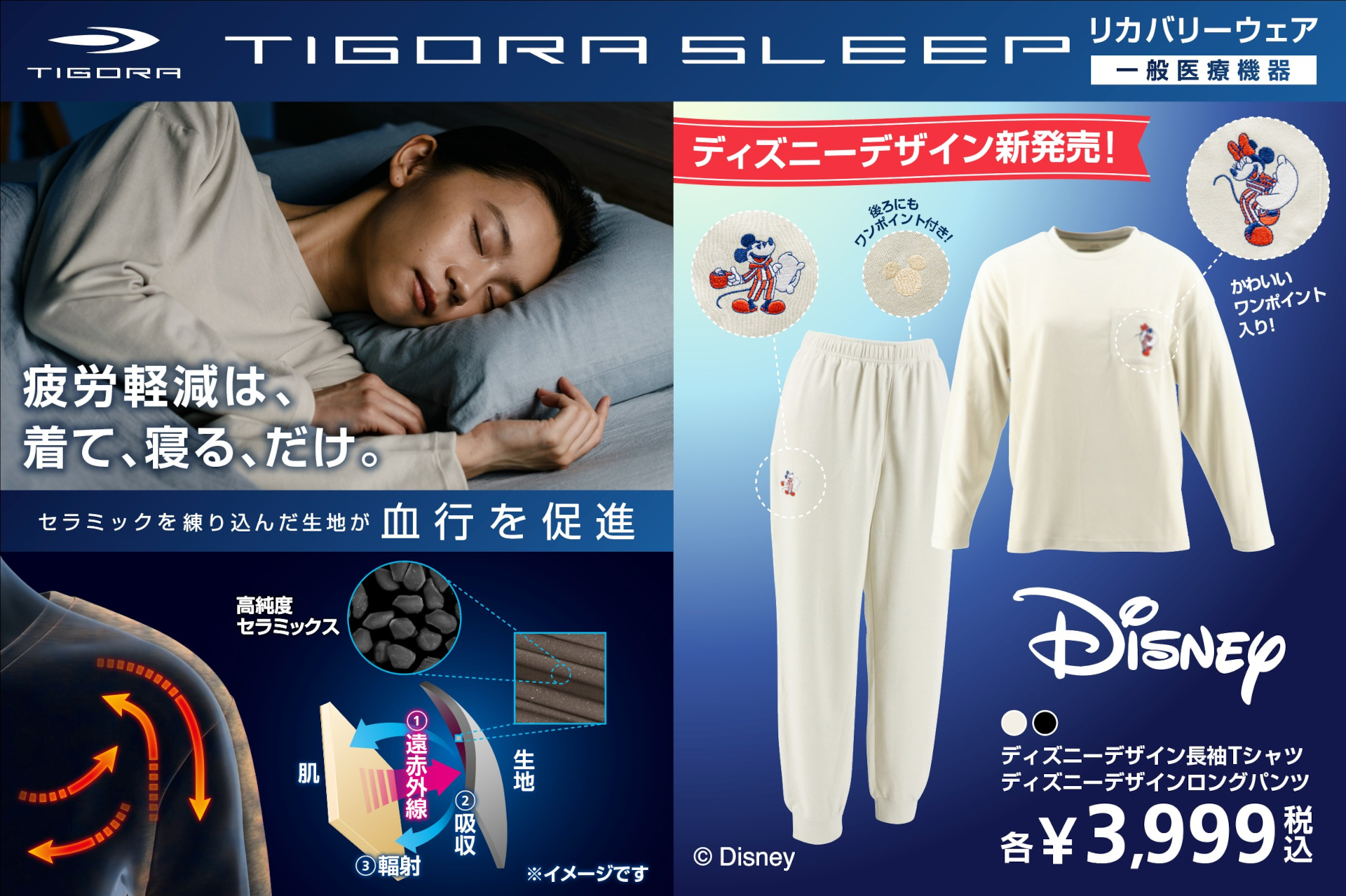 アルペンのリカバリーウェア「TIGORA SLEEP」にディズニーデザインのレディース新作