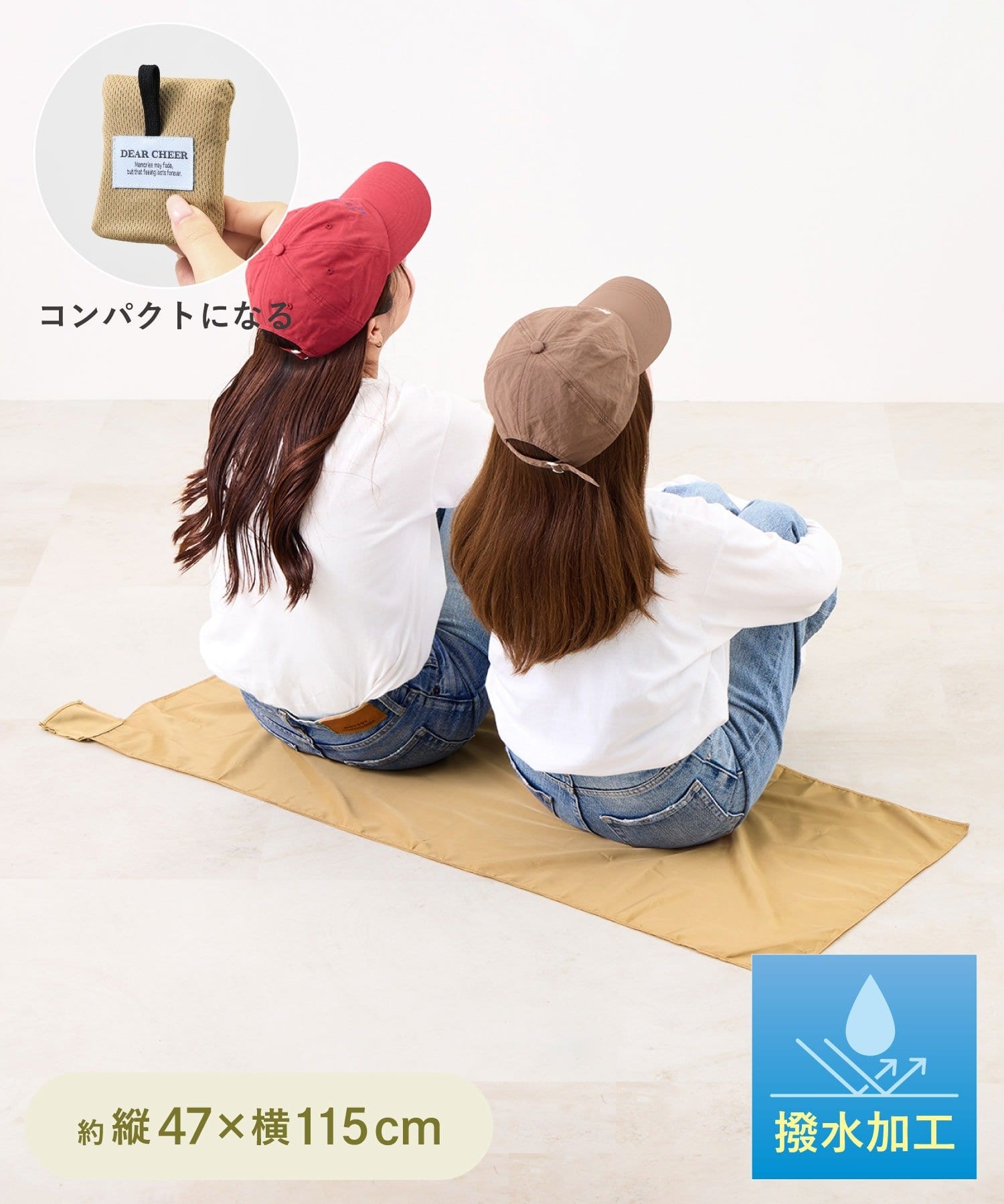 「コンパクトレジャーシート 47×115cm」（330円）