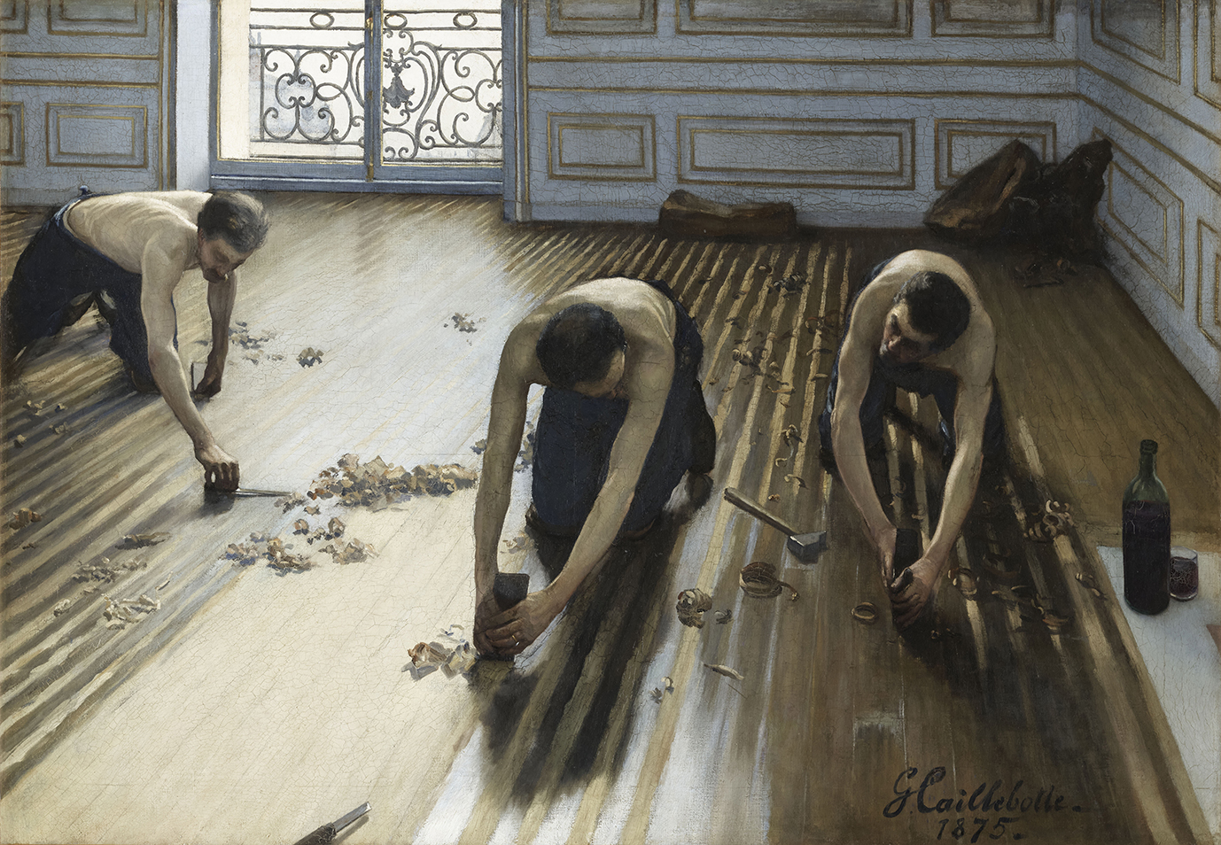 ギュスターヴ・カイユボット「床削り」1875年 &copy; GrandPalaisRmn (musée d’Orsay) / Franck Raux / distributed by AMF