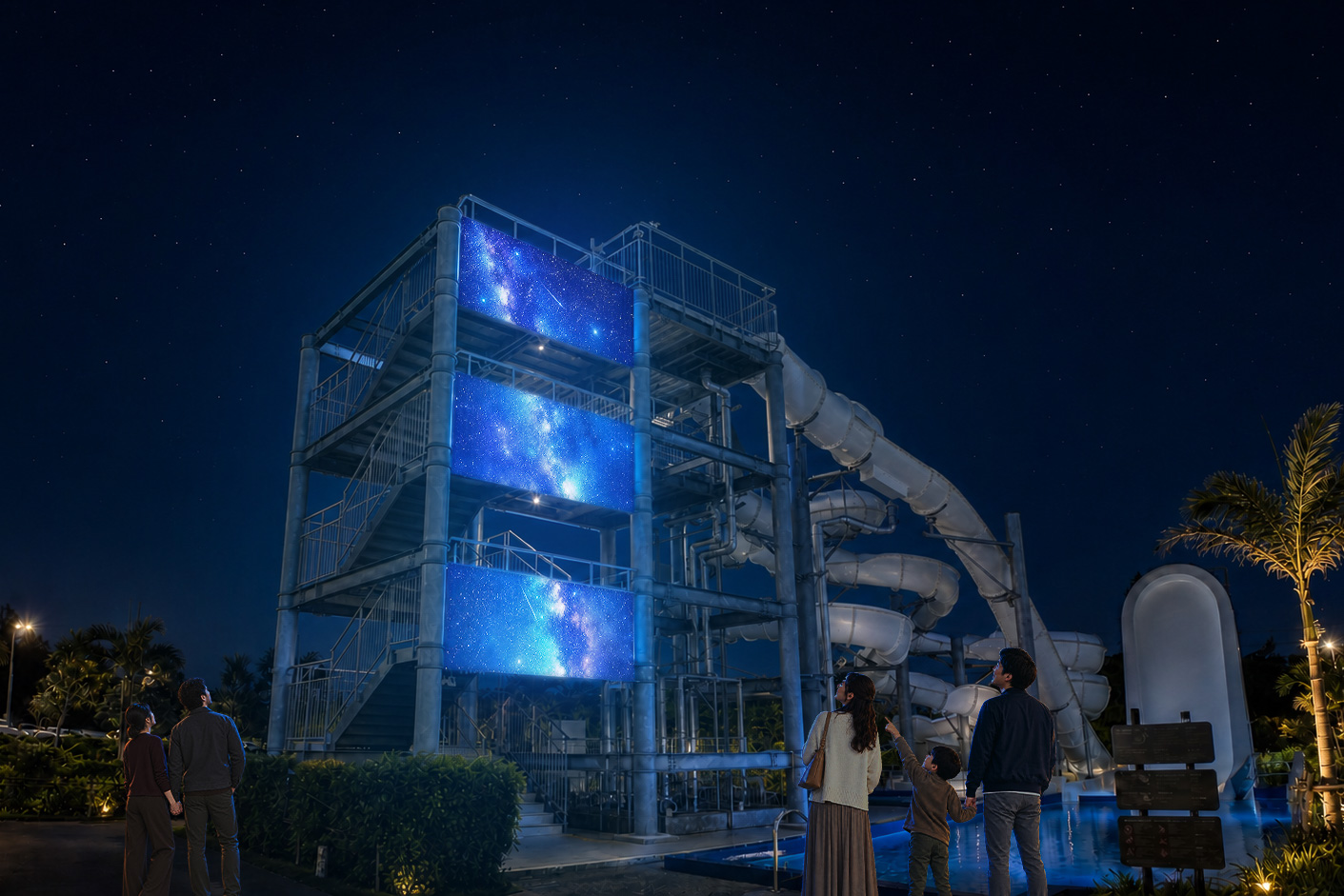 秋冬の沖縄の夜空の下で、どんな幻想的な世界が広がるのか想像するだけでワクワク！