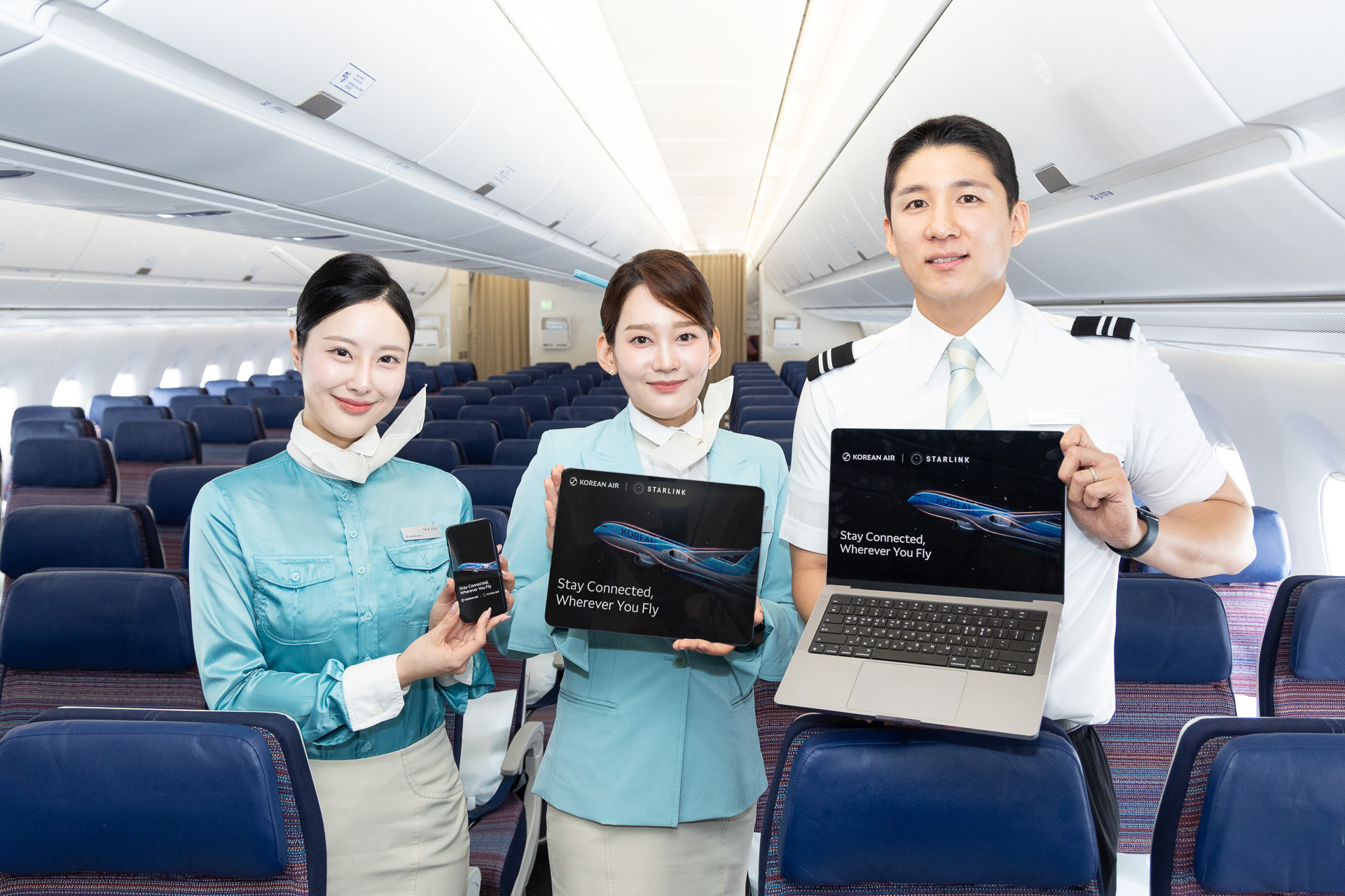 大韓航空がスターリンクの機内Wi-Fiサービスを9月15日開始