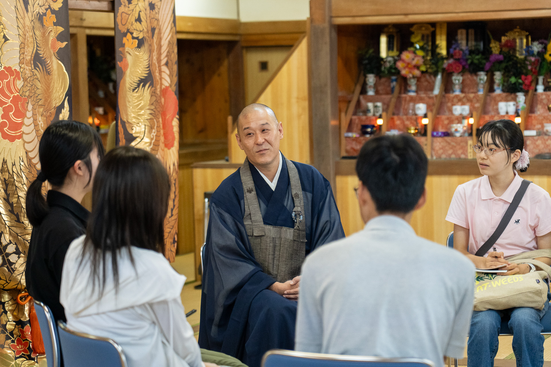 穏やかで心に深く染み入る圓通寺ご住職 米田大器さんの語り口