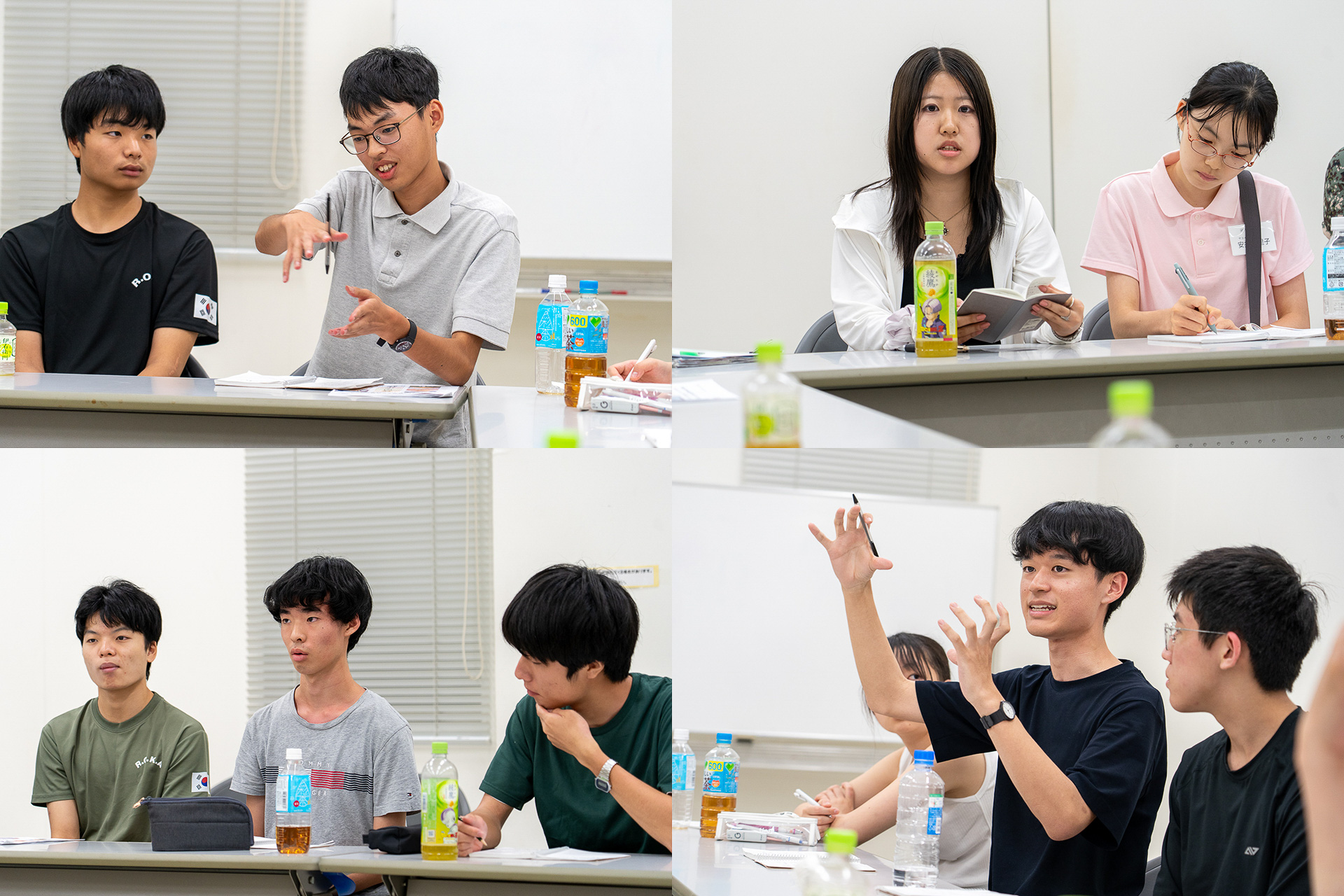 身近な国際交流の現場で、子供たちからも活発な質問が飛び出した夜の振り返り