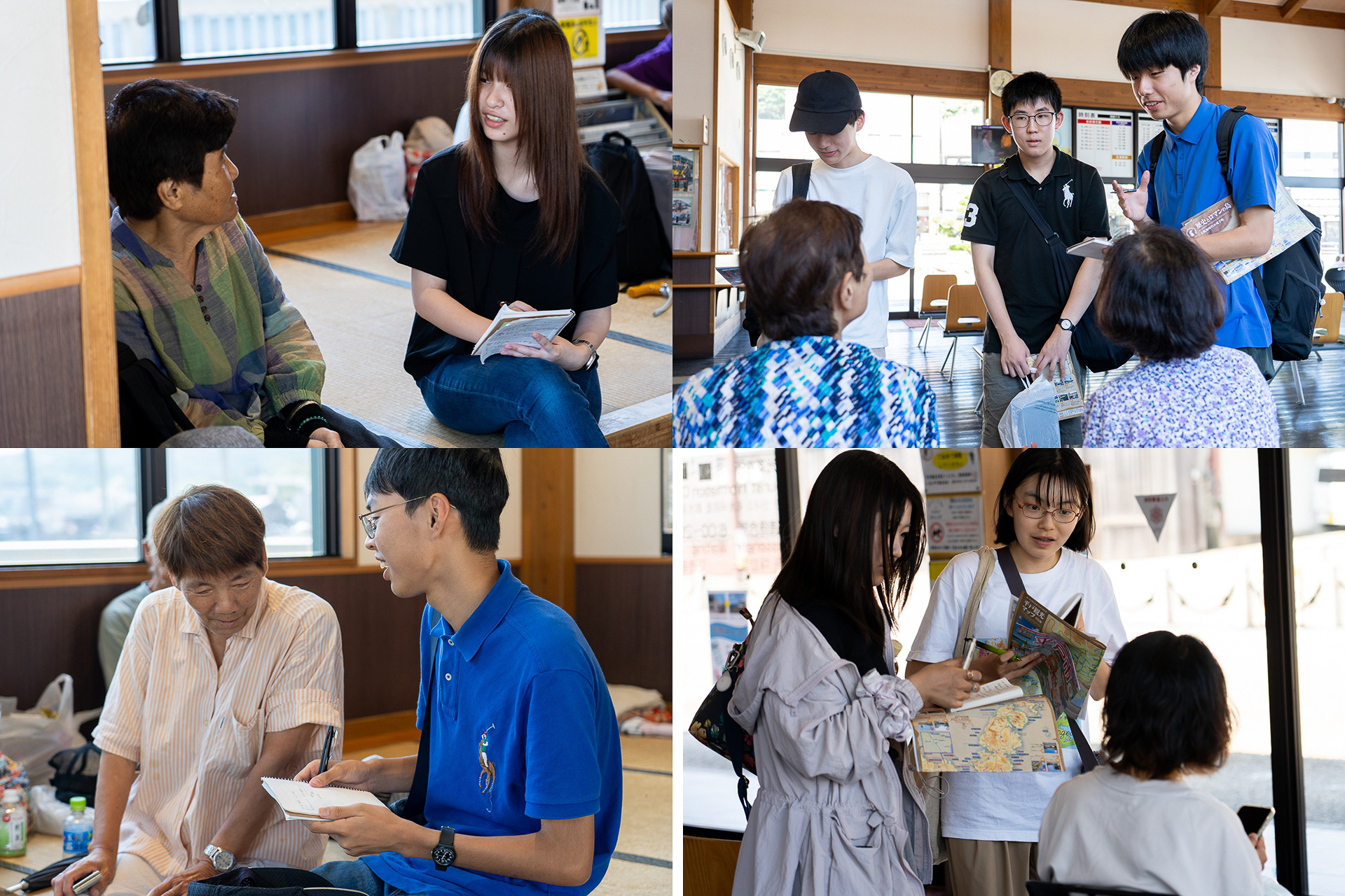 聞き込みに応えてくれる地元の方々は、皆さんいい人ばかり