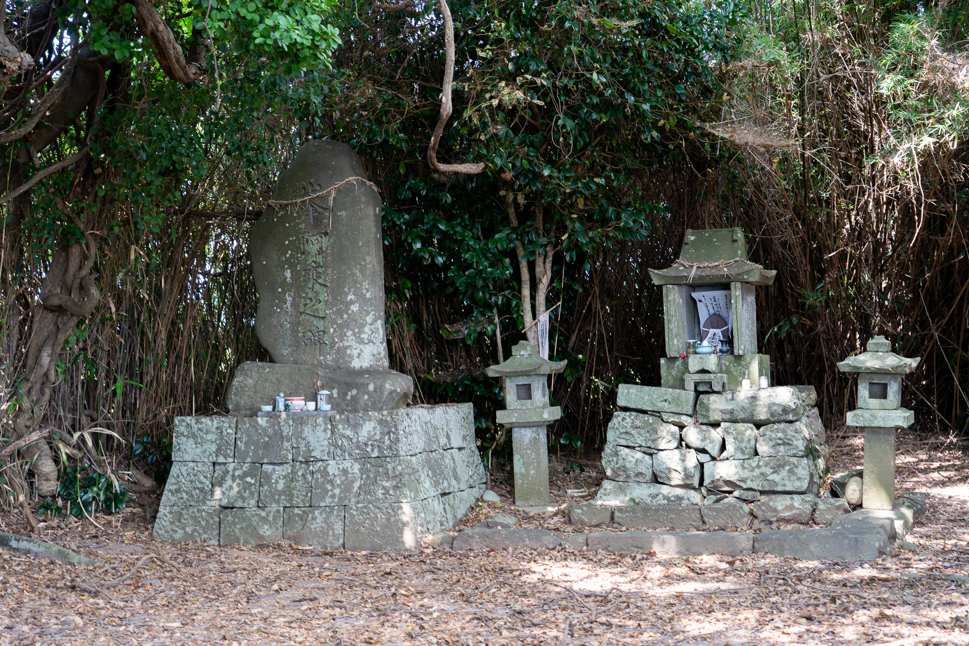 旅の最後に訪れた「大日堂と峯阿乗の碑」は、この地に生きた人々の複雑な信仰の流れを今に伝えている
