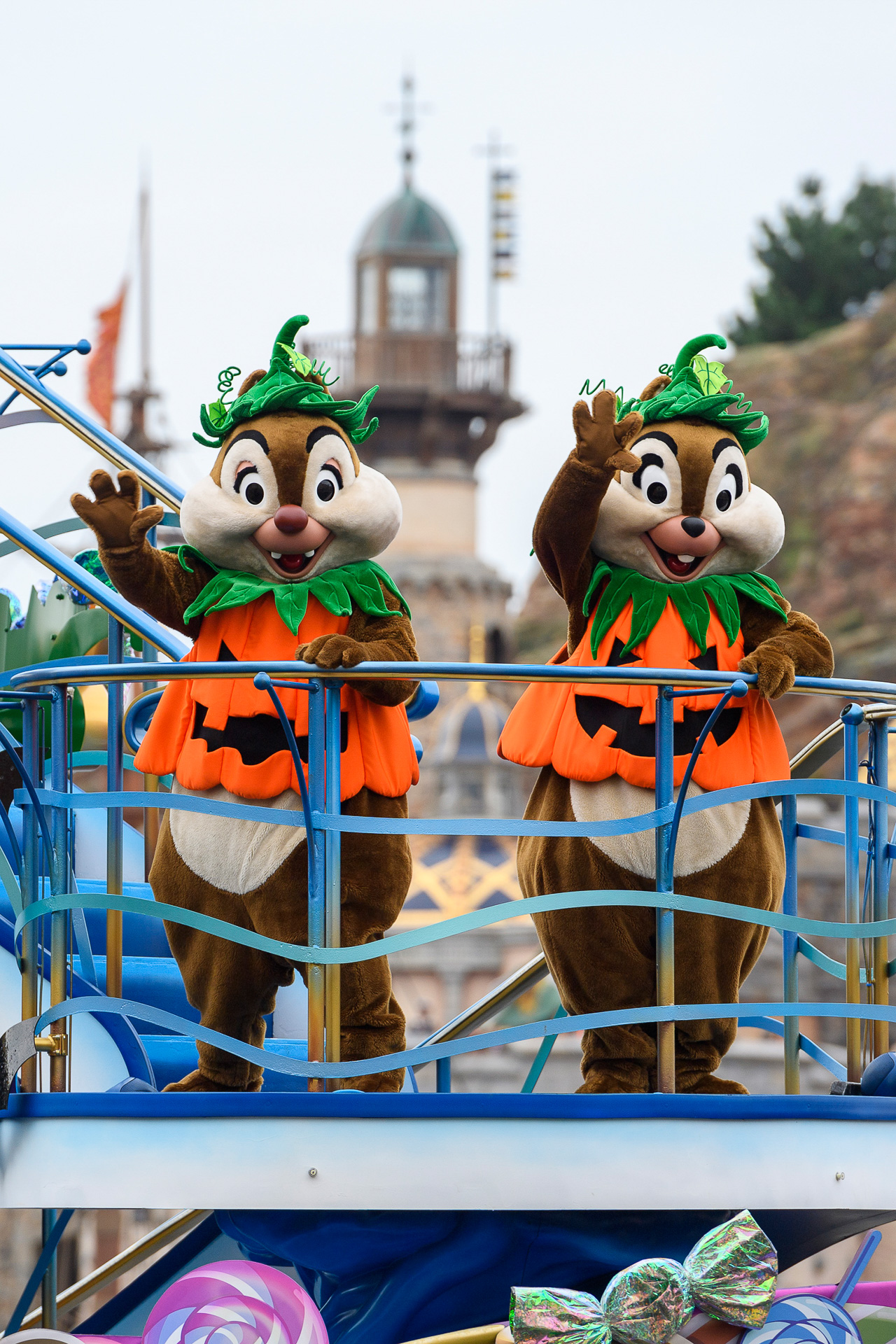 キャラクターたちのハロウィーンコスチュームがかわいい