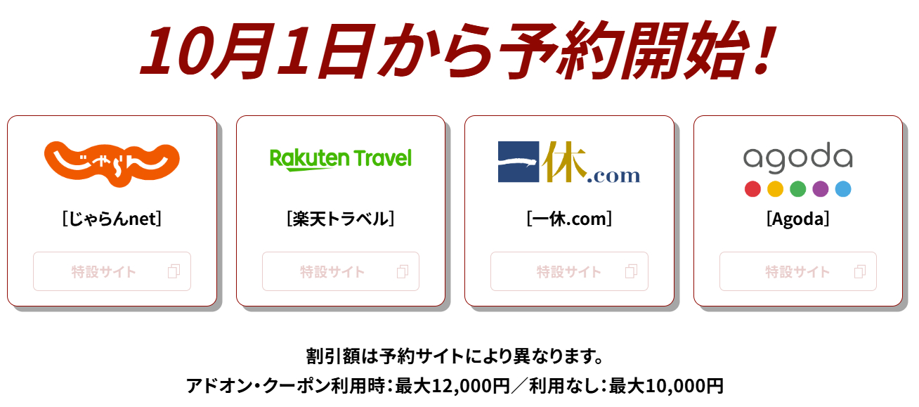 対象の旅行予約サイト（OTA）