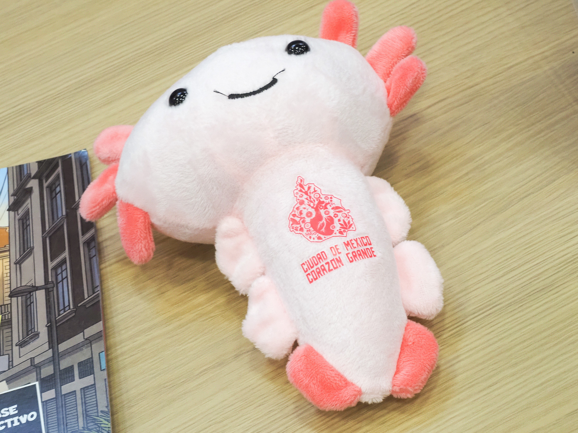 かわいいウーパールーパーのぬいぐるみ
