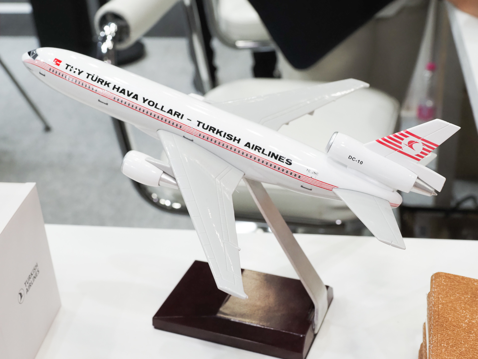 ターキッシュ・エアラインズ DC-10のモデルプレーンも賞品