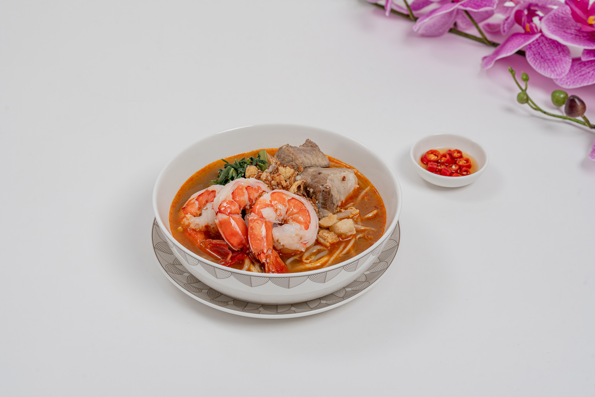 シンガポール風海老麺スープ